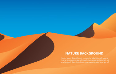 desert background with text space vector illustration © santima.studio