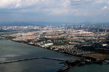 Obraz premium Cityscape top view of Kunming, Kunming is capital of Yunnan province most famous city in CHINA