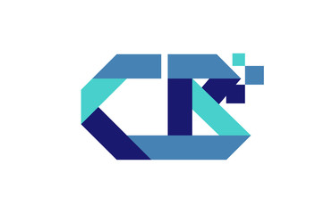 CB Digital Ribbon Letter Logo