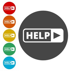 Help sing, Help icon 