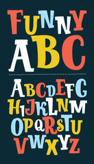 Hand drawn trendy font. Custom handwritten alphabet. Original Letters. Vintage retro hand drawn typeface .