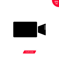 Camera vector icon, video symbol. Simple illustration for web or mobile app