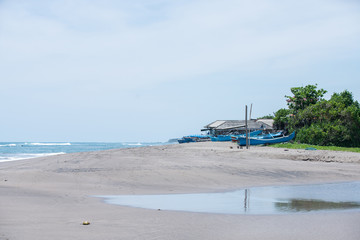 Walking on the soft beach sand