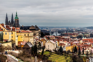 Fototapeta na wymiar Prague City during Christmas