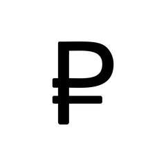 Russian ruble sign icon. Element of money symbol icon. Premium quality graphic design icon. Baby Signs, outline symbols collection icon for websites, web design, mobile app
