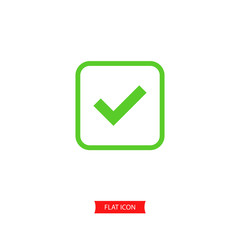 Check vector icon, done symbol