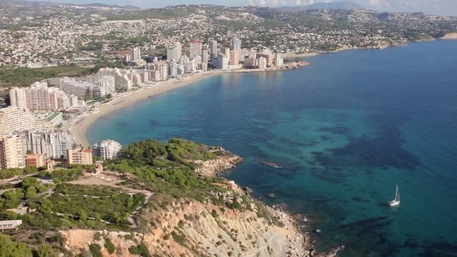 view from penon de ifach in Calpe Spain