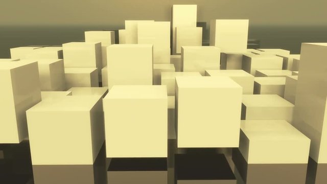 4k,abstract 3d cubes animation background.