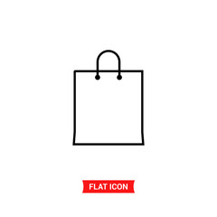 Bag vector icon, shopping symbol