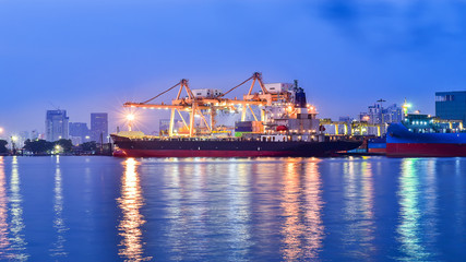 cargo ship port