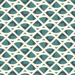 Seamless surface pattern with abstract waves. Contemporary print with geometric forms. Modern ornament with triangles.