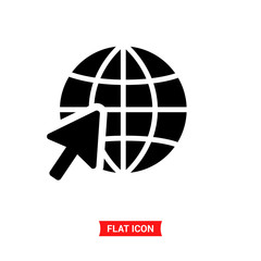 Globe vector icon