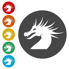 Dragon mascot, Black Silhouette Of Dragon 