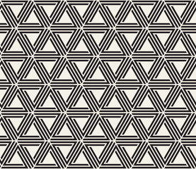 Vector seamless pattern. Modern stylish abstract texture. Repeating geometric tiling from striped elements..