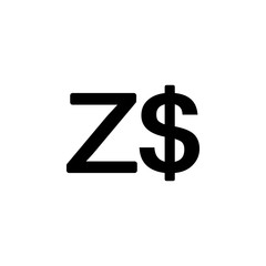 sign Zimbabwe Dollar icon. Element of money symbol icon. Premium quality graphic design icon. Baby Signs, outline symbols collection icon for websites, web design, mobile app