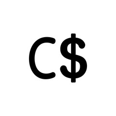 badge Canadian Dollar icon. Element of money symbol icon. Premium quality graphic design icon. Baby Signs, outline symbols collection icon for websites, web design, mobile app