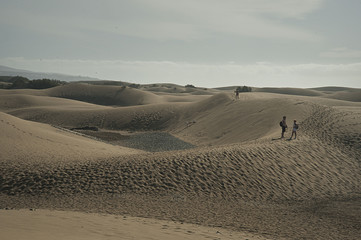 Fototapeta na wymiar desert beach in Maspalomas