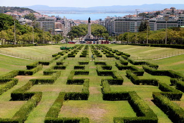 Parque Eduardo VII, Lisbon - obrazy, fototapety, plakaty