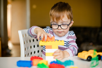 little boy with syndrome dawn