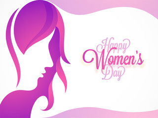 Happy Women's Day celebration design.