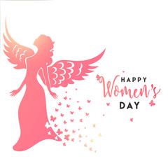 Obraz na płótnie Canvas Happy Women's Day celebration design.
