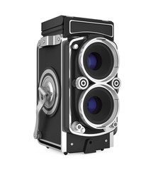 Twin-lens Reflex Camera Isolated