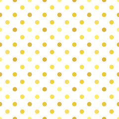 Polka dots golden pattern
