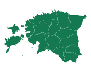 Karte von Estland