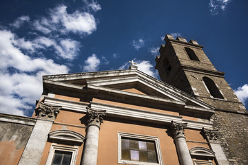 Fototapeta na wymiar detail of the church of San Leonardo in Manciano, Tuscany