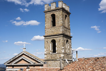 Fototapeta na wymiar detail of the church of San Leonardo in Manciano, Tuscany