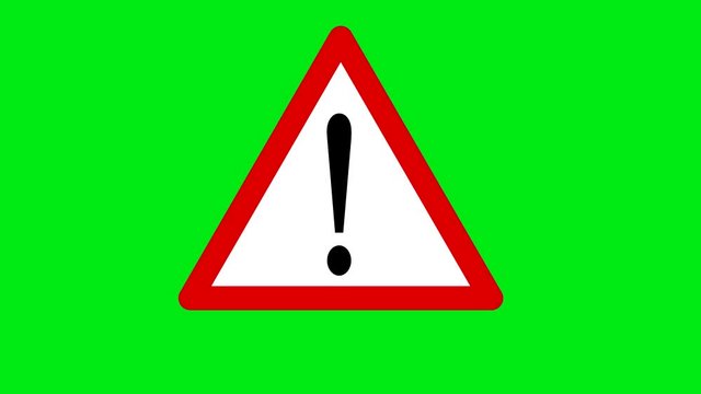 sign please note.draws attention to a problem.animated video