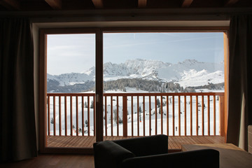 View on Alps from the living room