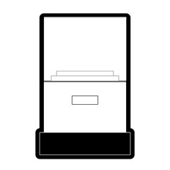 showcase vector illustration