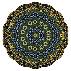 Colorful mandala on a white background
