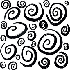 Hand Drawn Swirl Circle Vectors