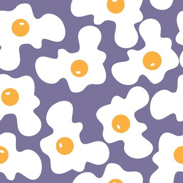 Scrambled eggs, vector illustration. Bright icon. Popular breakfast
