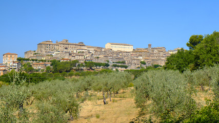 Panoramic view of Lugnano in Teverina (Umbria, Italy)