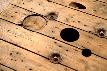 wooden texture with holes