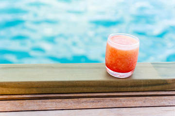 Colorful cocktal and mocktail with sea.