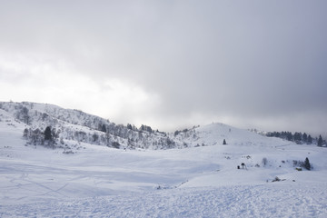 Fototapeta na wymiar SNOW MONTAIN