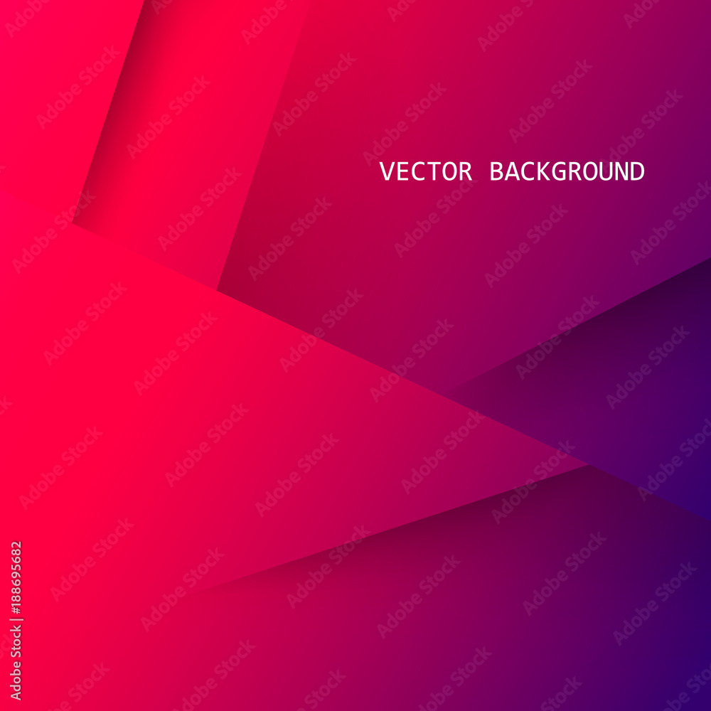 Wall mural abstract colorful three dimensional texture with gradient effect in red and purple tones. applicable