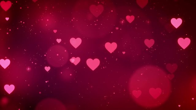 Valentine romantic background, looped