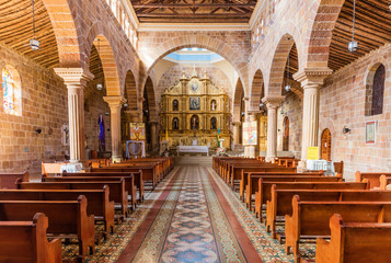 Fototapeta na wymiar Cathedral of Barichara Santander in Colombia South America