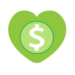 Dollar sign money icon