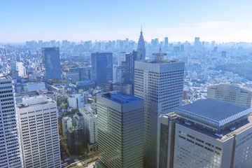 Fotobehang 東京新宿の高層ビル群 © kai