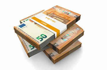 Geldbündel 50 Euro Geldscheine Bündel Geldstapel Stapel Ausgabe 2017