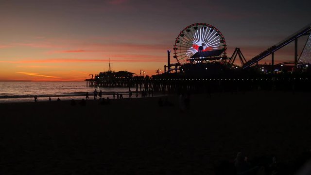 sunset à Santa Monica 