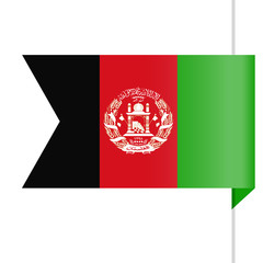 Afghanistan Flag Vector Bookmark Icon
