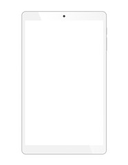 Realistic tablet portable computer mockup