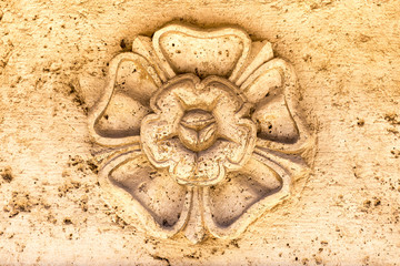 detail of an ancient artistic stone
